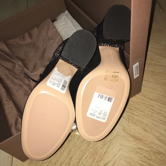 Gianvito Rossi Black Knit Lace Up Booties Size 6 - Picture 7 of 12